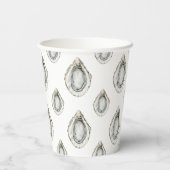 Monogram Coastal Oyster Pappbecher (Rückseite)