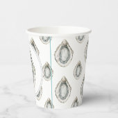 Monogram Coastal Oyster Pappbecher (Links)