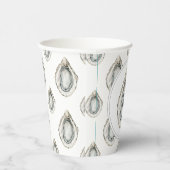 Monogram Coastal Oyster Pappbecher (Rechts)