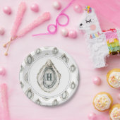 Monogram Coastal Oyster Pappteller (Party)