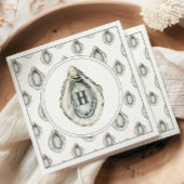 Monogram Coastal Oyster Serviette