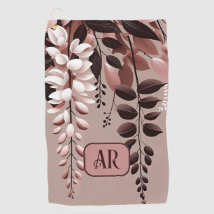 Monogram Cocoa Rose Wisteria Harmonie Golfhandtuch
