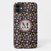 Monogram Coffee Lover Case-Mate iPhone Hülle (Rückseite)