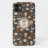 Monogram Coffee Lover Case-Mate iPhone Hülle (Rückseite)