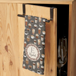 Monogram Coffee Lover Coffee Bean Geschirrtuch