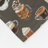 Monogram Coffee Lover Fall Fleecedecke (Ecke)