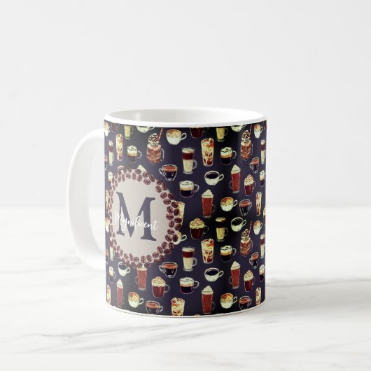 Monogram Coffee Lover Kaffeetasse (Vorderseite Links)