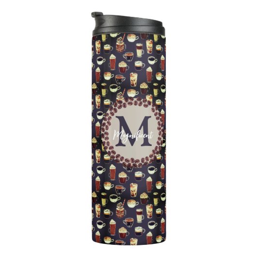 Monogram Coffee Lover Thermosbecher (Nach rechts gedreht)