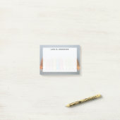 Monogram Colorful Artist Chalk Post-it Klebezettel (Auf Schreibtisch)