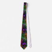 Monogram Colorful Bokeh Pumpkins Business Necktie Krawatte (Vorderseite)