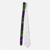 Monogram Colorful Bokeh Pumpkins Business Necktie Krawatte (Rückseite)