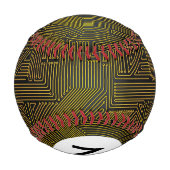 Monogram-Computer-Leiterplattenmuster Baseball (Rückseite)