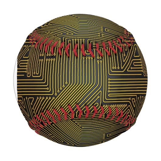 Monogram-Computer-Leiterplattenmuster Baseball (Vorderseite)