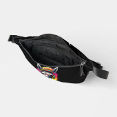 Monogram Cool Neon Retro DJ Llama Bauchtasche (Offen)