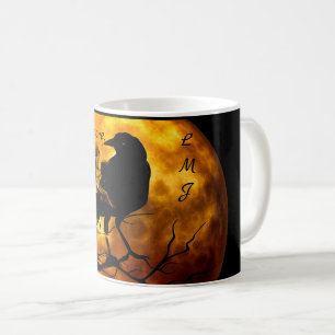 Monogram Cool 'Nevermore' Raven Halloween Kaffeetasse