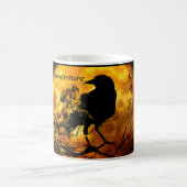 Monogram Cool 'Nevermore' Raven Halloween Kaffeetasse (Mittel)