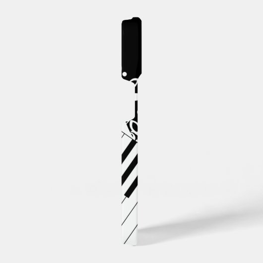 `Monogram coole Musical Notes and Piano Keys iPhone Hülle (Rechte Seite)