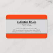 Monogram Coquelicot Solid Color Background Visitenkarte (Rückseite)