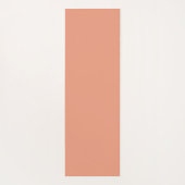 Monogram Coral Peach Elegante Feminine Minimalisti Yogamatte (Rückseite)
