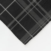 Monogram Cosy Black Kariert Fleecedecke (Ecke)