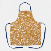 Monogram Country Style Backmuster gelb Schürze (Vorderseite)