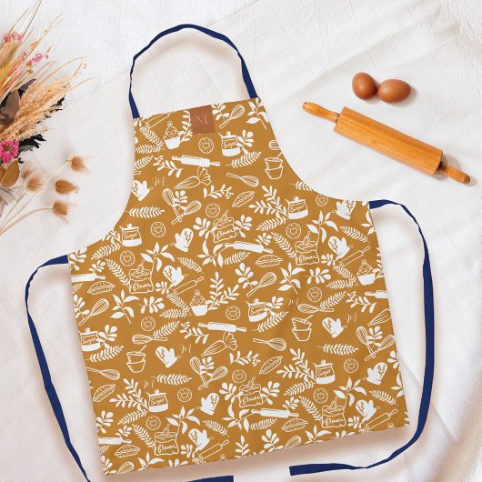 Monogram Country Style Backmuster gelb Schürze