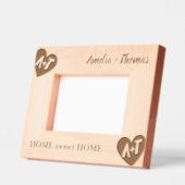 Monogram Couple Housewärming Custom Woods Frames Geätzte Rahmen (Links)