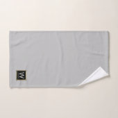 Monogram Couple Names Gray Bath Set (Handtuch)