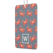 Monogram Crab Pattern Navy Blue Autolufterfrischer (Links)