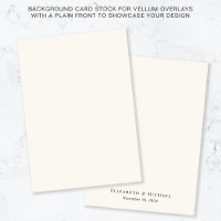 Monogram Cream Background for Vellum Overlay