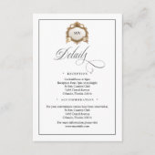 Monogram Creat QR Code Enclosure Card Begleitkarte (Vorderseite)