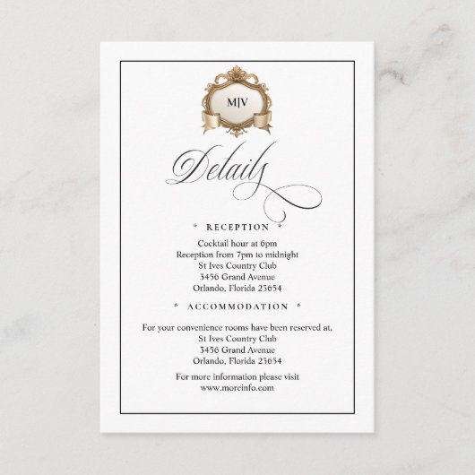 Monogram Creat QR Code Enclosure Card Begleitkarte (Vorderseite)