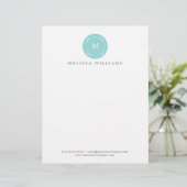 Monogram Creative Beruflich Modern Letterhead Briefbogen (Stehend Vorderseite)