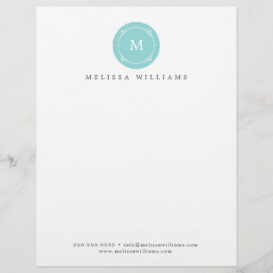 Monogram Creative Professional Modern Briefkopf