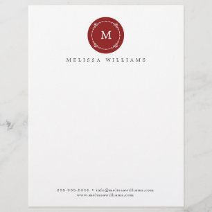 Monogram Creative Professional Moderner Briefkopf