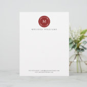 Monogram Creative Professional Moderner Briefkopf (Stehend Vorderseite)
