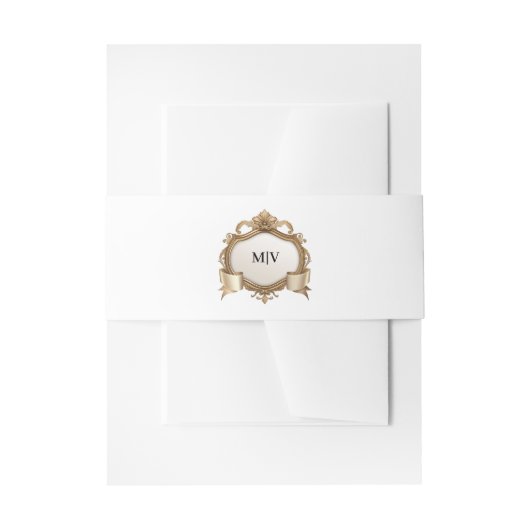 Monogram Crest Belly Band (Vorderseite Beispiel)