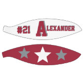 Monogram Crimson Red, White, & Grau Basketball (Panele)