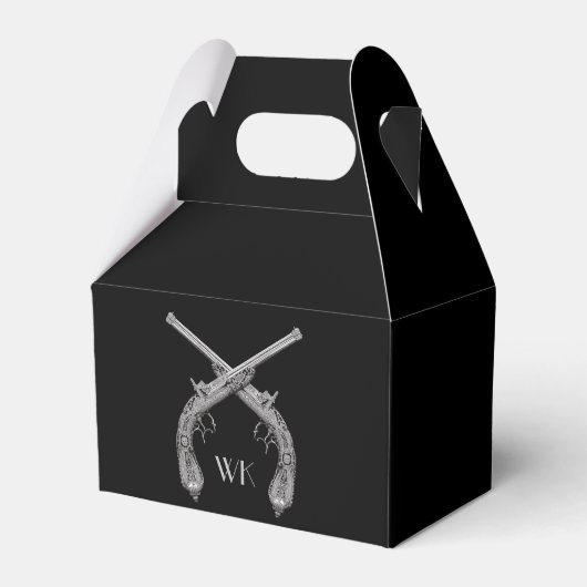 Monogram Crossed Pistolen Black Geschenkschachtel (Vorderseite)