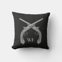 Monogram Crossed Pistolen Black