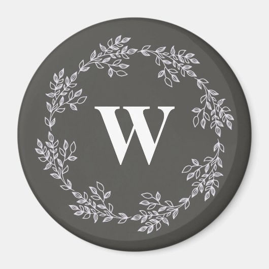 Monogram Cruise Ship Cabin Door Marker Gray Magnet (Vorne)