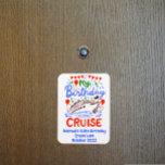 Monogram Cruising Cruise Cabin Door Magnet<br><div class="desc">Dieses Design kann in dem Bereich personalisiert werden, der durch das Ändern des Fotos und/oder Textes zur Verfügung gestellt wird. Sie können auch angepasst werden, indem Sie auf Vorlage personalisieren klicken und dann auf die Schaltfläche klicken, um weitere Optionen anzupassen, um die Hintergrundfarbe zu löschen oder zu ändern, Text hinzuzufügen,...</div>