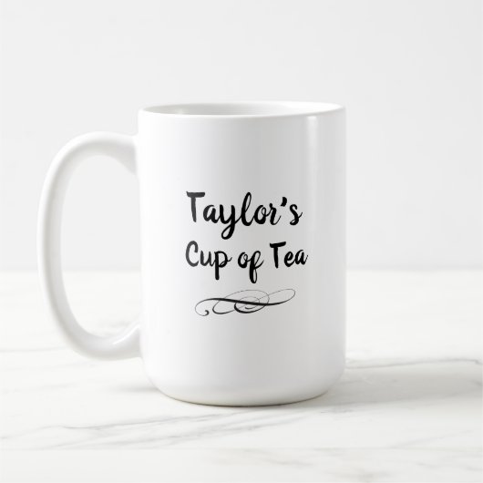 Monogram Cup of Tee with Name Kaffeetasse (Links)