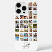 Monogram Custom 36 Foto Collage Case-Mate iPhone Hülle (Rückseite)
