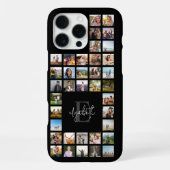 Monogram Custom 37 Foto Collage iPhone Hülle (Rückseite)