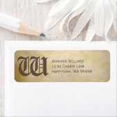 Monogram Custom Aged Rücksendeadresse (Insitu)