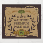 Monogram Custom Beer Labels Bierflaschenetikett (Einzelnes Label)