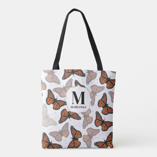 Monogram Custom Botanical Butterfells Tasche (Rückseite)