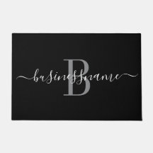 Monogram Custom Business Logo Schwarz und Weiß 