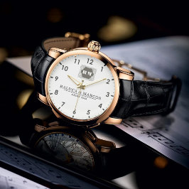  Monogram  Custom Couple Names – Elegant gift Armbanduhr